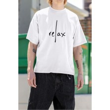 Sevbano Cool Relax Yazılı  Oversize Tişört