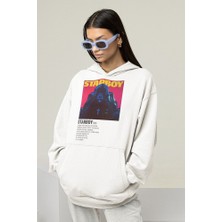 Sevbano The Weeknd Starboy Baskılı Unisex Oversize Şarkıcı Hoodie