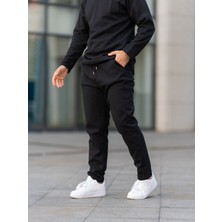Erkek Pantolon , Waffle Kumaş Jogger Pantolon, Soğuk Havalara Uygun, Baharlık, Pamuklu, Günlük Giyim, Rahat Kesim