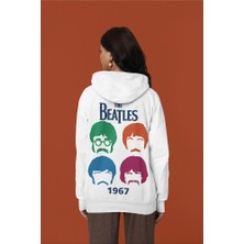 Sevbano The Beatles 1967 Baskılı Unisex Oversize Müzik Grubu Hoodie