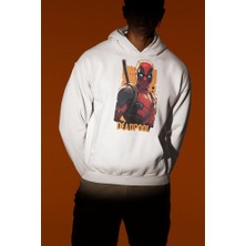 Sevbano Marvel Deadpool Baskılı Unisex Oversize Hoodie