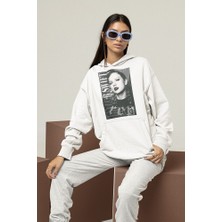 Sevbano Red Taylor Swift Baskılı Unisex Oversize Şarkıcı Hoodie