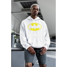 Sevbano Dc Batman Logo Baskılı Unisex Oversize Hoodie