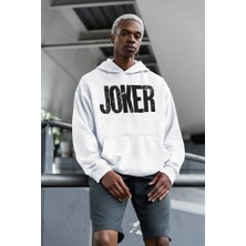 Sevbano Joker Tasarım Yazılı Unisex Oversize Dc Karakter Hoodie
