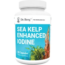 Dr. Berg Sea Kelp Enhanced Iodine - 200 Mcg Of Premium Iodine - Seaweed Blend Includes Klamath Blue-Green Algae & Sea Kelp - 90 Capsules