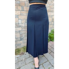 Butik Tesettür Büyük Beden Fişekli Astarlı Portoriko Kloş Anne Eteği Urun Boy 95 cm