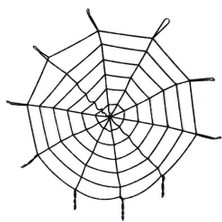 Tahtakale Home Halloween Cadılar Bayramı Örümcek Ağ Dekor Siyah