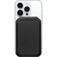 Buff Apple iPhone Walletmag 2.0 Stant Manyetik Deri Cüzdan Black