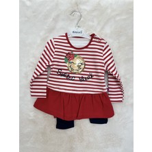 Nurcan Bebe Emojili Çizgili Taytlı Ikili Takım