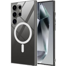 ZORE Galaxy S25 Ultra Uyumlu Kılıf Kamera Korumalı Magsafe Sert Pc Zore Porto Kapak-Şeffaf