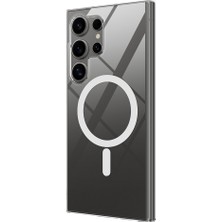 ZORE Galaxy S25 Ultra Uyumlu Kılıf Kamera Korumalı Magsafe Sert Pc Zore Porto Kapak-Şeffaf