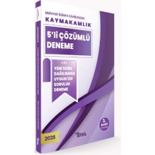 Temsil Kitap Kaymakamlık 5’li Çözümlü Deneme - Mehmet Bülent Kahraman