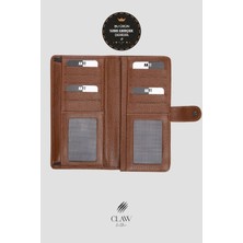 Hakiki Deri Telefon Bölmeli Unisex Cüzdan