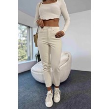 ByCukurovaFrango Timeless Mom Fit - Yüksek Belli Rahat Jean