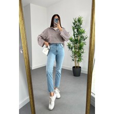 ByCukurovaFrango Retro Comfort Mom Jean - Yüksek Bel Rahat Kesim