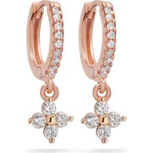 925 Ayar Gümüş Dört Yapraklı Yonca Küpe