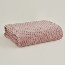 Karaca Home Raunda Tek Kişilik Wellsoft Battaniye Gül Kurusu