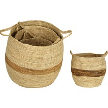 Vitale 4'lü Hasır Sepet Takımı AK.JJ0011