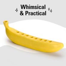 Kami Yaratıcı ve Ilginç Yeni Taşınabilir Banana Candle Holder Muz Temalı Mumluk (Yurt Dışından)