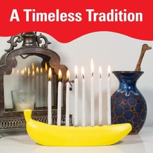 Kami Yaratıcı ve Ilginç Yeni Taşınabilir Banana Candle Holder Muz Temalı Mumluk (Yurt Dışından)