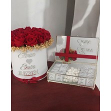 Cyz Home Walter Söz Nişan Kız İsteme Çikolatası ve İsteme Çiçeği Seti