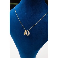 Latif Kuyumcu 14 Ayar Altın Çift Alyans Kolye LKKLY1185