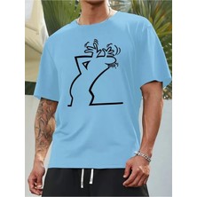 Woodroffe Ünisex Bay Meraklı Basklı T-Shirt Yeni Sezon Oversize Salaş