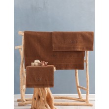 Cotton Box  3 Parça Pamuk Wellness Havlu Seti Terra Toprak