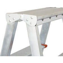 Asvera Yakut Serisi - 7+7 Basamaklı Çift Çıkışlı Galvanizli Profil Merdiven (Ev, Bahçe, İşyeri İçin Uygun)