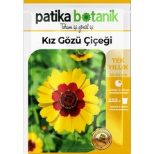 Patika Botanik 100 Adet Kız Gözü (Coreopsis Tinctoria) Çiçek Tohumu