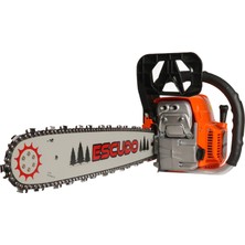 Escudo Benzinli Motorlu Testere 60CC 36 Diş Ew-Yd-17-60 Turuncu Hızar Ağaç Odun Kesme Motoru