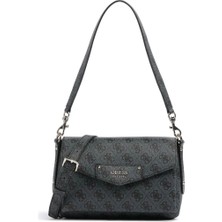 Guess Kadın Antrasit Brenton Eco Omuz Çantası