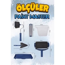 Xolo Paint Master 5 Parça Boya Seti Duvar Kestirme Köşe Tavan Boya Rulosu Fırça Boya Badana Saplı
