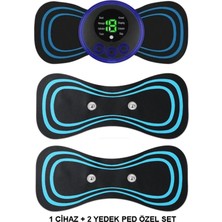 Xolo 8 Farklı Modlu 1 Cihaz ve 2 Yedek Ped Dahil Darbeli Titreşimli Boyun Sırt Kol Masaj Aleti Cihazı