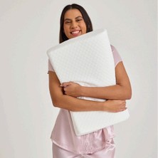 Miabella Home Ortopedik Visco Yastık, Boyun Destekli Visco Yastık, Boyun Fıtığı Boyun Düzleşmesi Için Visko Yastık 45X30