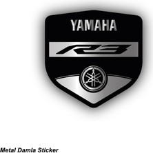 Yamaha Yzf-R3 Metal Damla Stıcker Etiket Modeli