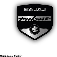 Bajaj Pulsar Metal Damla Stıcker Etiket Modeli