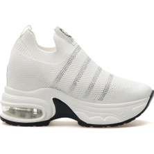 Guja Kadın Taş Detaylı Gizli Dolgu Topuk Sneaker Günlük Ayakkabı 25Y 25Y300-4 Z