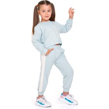 Zepkids Fiyonk Aksesuarlı Mint Renk Kız Çocuk Eşofman Takım