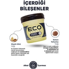 Eco Style Siyah Hint Yağı ve Keten Tohumu Yağı Saç Şekillendirici 236 ml Black Castor Oil Styling Gel