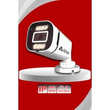 Asyanet 4'lü Güvenlik Ip Kamera Seti - Gece Renkli Görüşlü - 4mp Dış Mekan Kamera, 3.6mm Lens, H.265, Poe