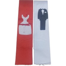 Takı Kurdalesi Takım Kırmızı-Beyaz