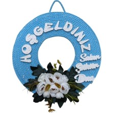 Kapı Süsü Hoşgeldiniz Mavi