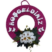 Kapı Süsü Hoşgeldiniz Pembe