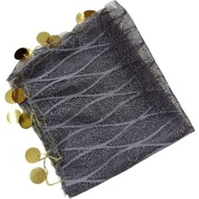 Halay Mendili Dantelli Gri