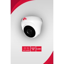 Asyanet 2 Kameralı Dome 1 Dış 1 İç Kamera Set 250 GB HDD Full Hd Gece Görüşlü Güvenlik Kamerası Sistemi