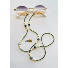 Zümrüt Kolekisyonu Gözlük Askısı Gözlük Ipi Antikayıp Gözlük Zinciri (Çift Dolama Kolye)