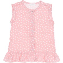 Petit Boom Kız Bebek / Çocuk, Pamuklu, Pembe, Kalp Desenli, Şortlu Takım