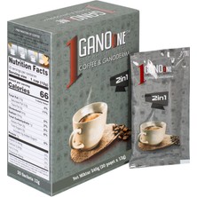 3 Kutu Ganoone 2in1, Ganoderma Reishi Mantarı Özütlü Kahve Karışımı - (60 Poşet x 12g)