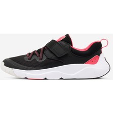 Decathlon Çocuk Cırt Cırtlı ve Elastik Bağcıklı Spor Ayakkabı - Siyah/Pembe - Playful Fast